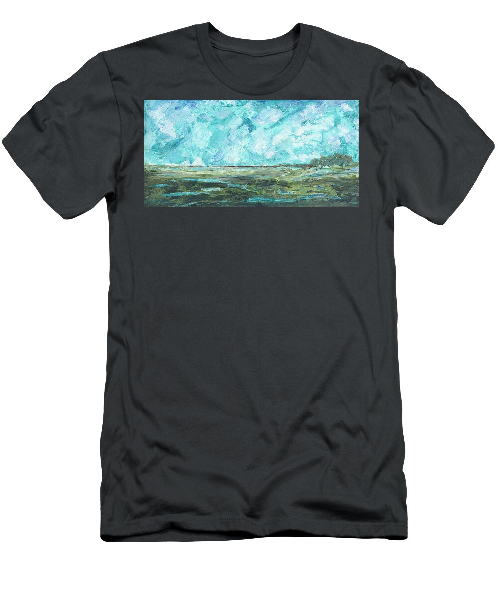 Island T-Shirt featuring the painting Toward Pinckney Island by Kathryn Riley Parker