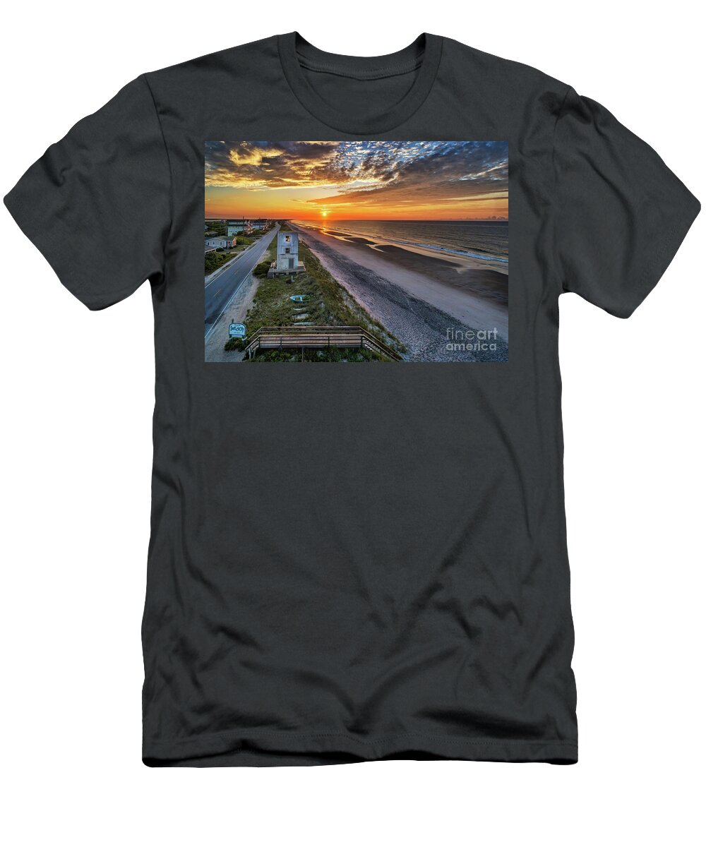 Sunrise T-Shirt featuring the photograph Tower #3 by DJA Images