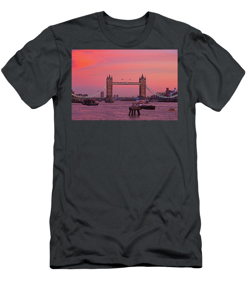 Tower Bridge London T-Shirt featuring the photograph Tower Bridge London by Andy Myatt