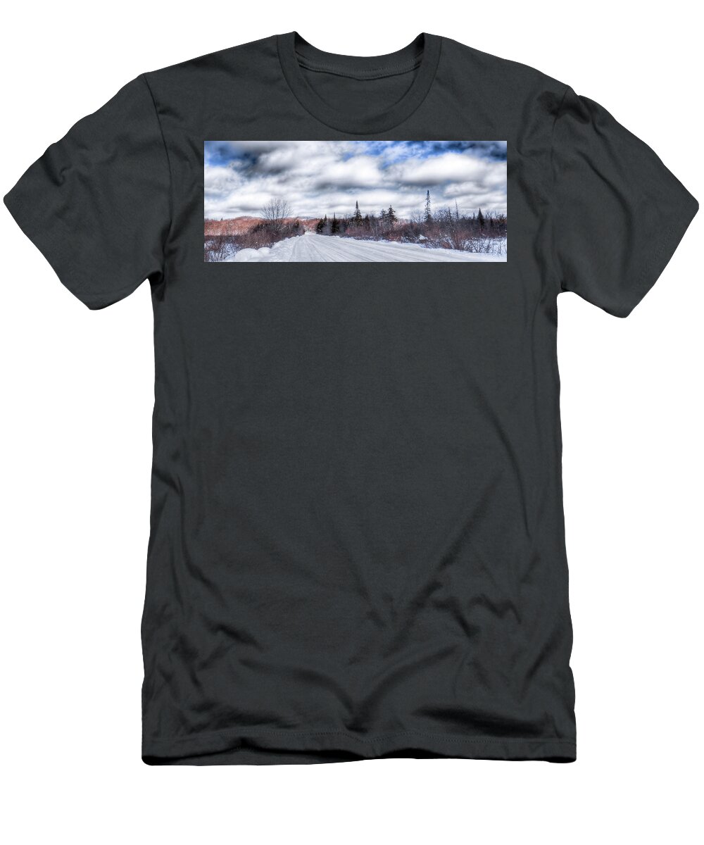 Landscapes T-Shirt featuring the photograph Trail One in Old Forge by David Patterson