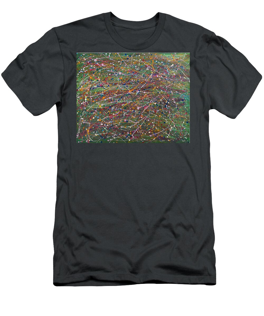 Oil T-Shirt featuring the painting Tranquility by Hagit Dayan