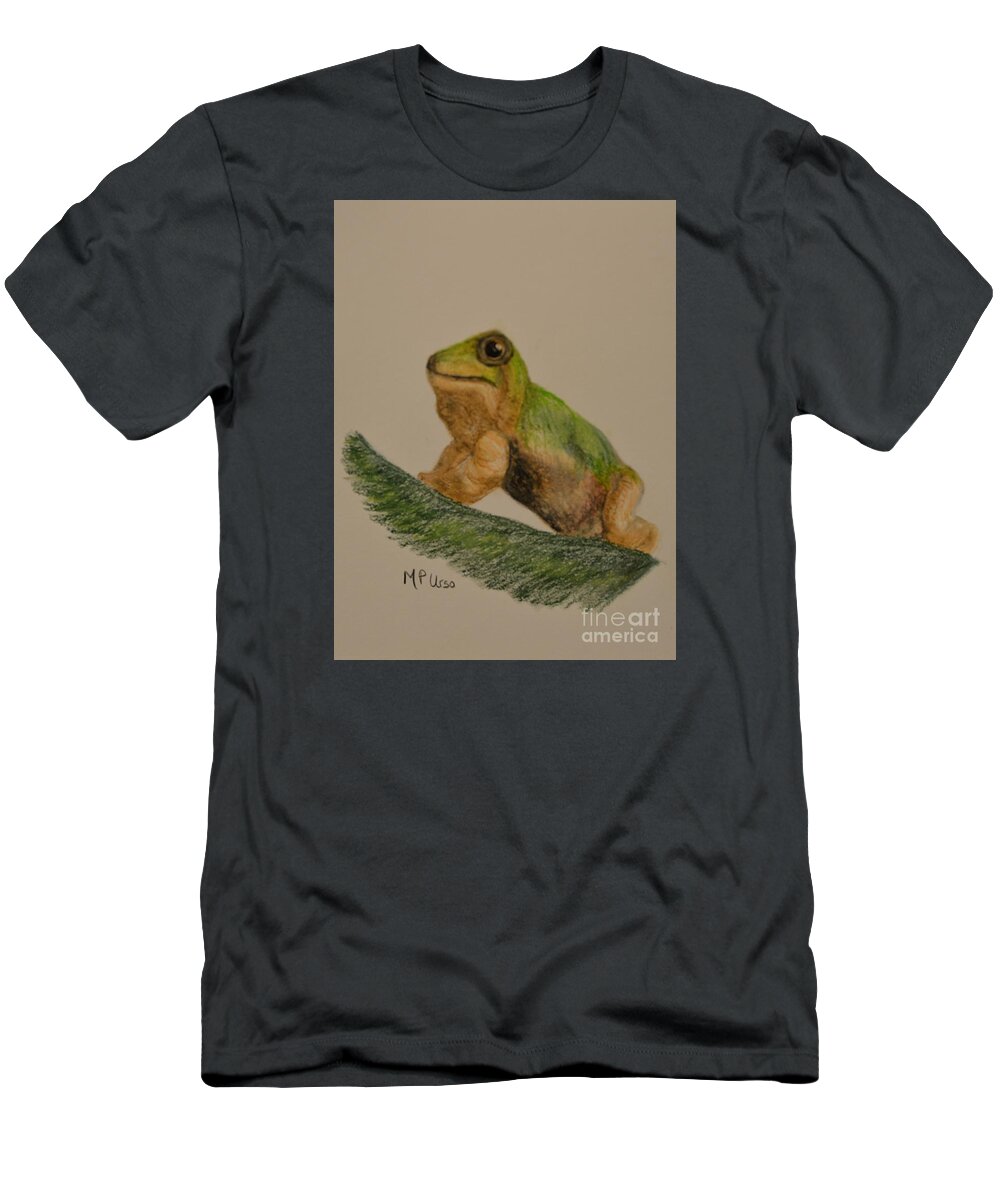 Tree Frog T-Shirt featuring the pastel Tree Frog by Maria Urso