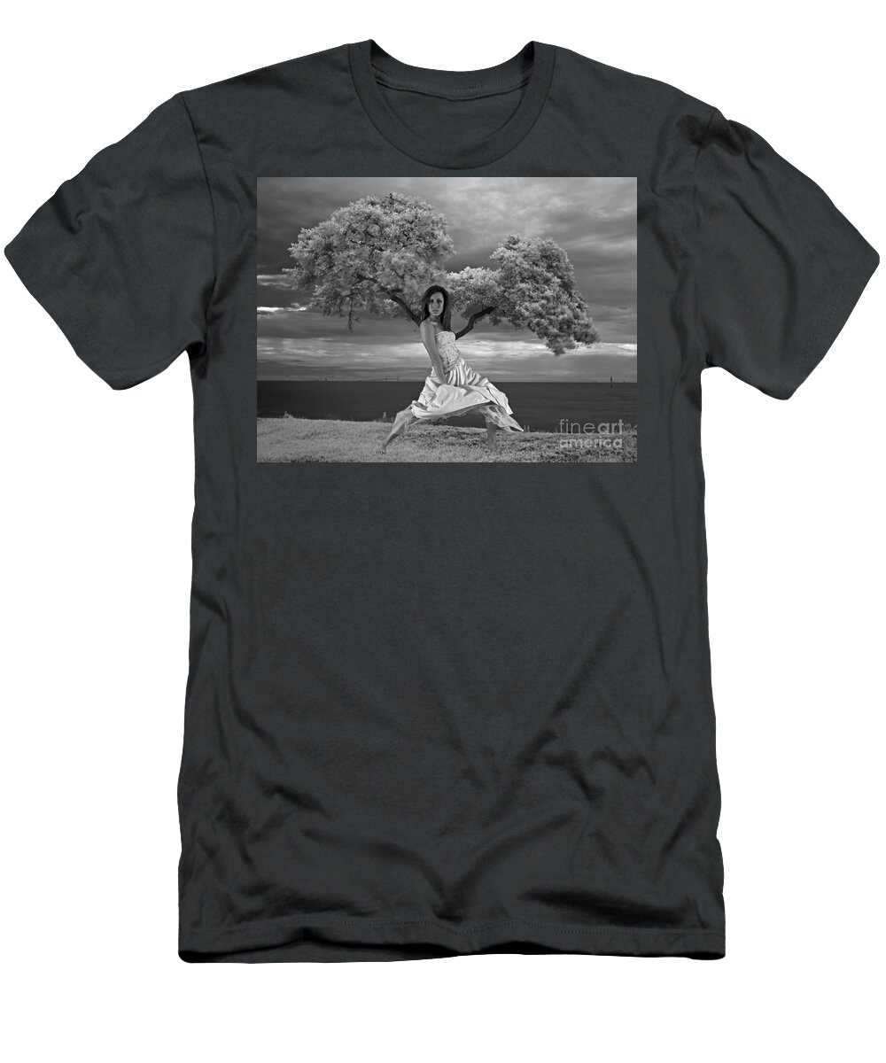 Girl T-Shirt featuring the photograph Tree Girl 1209040 by Rolf Bertram