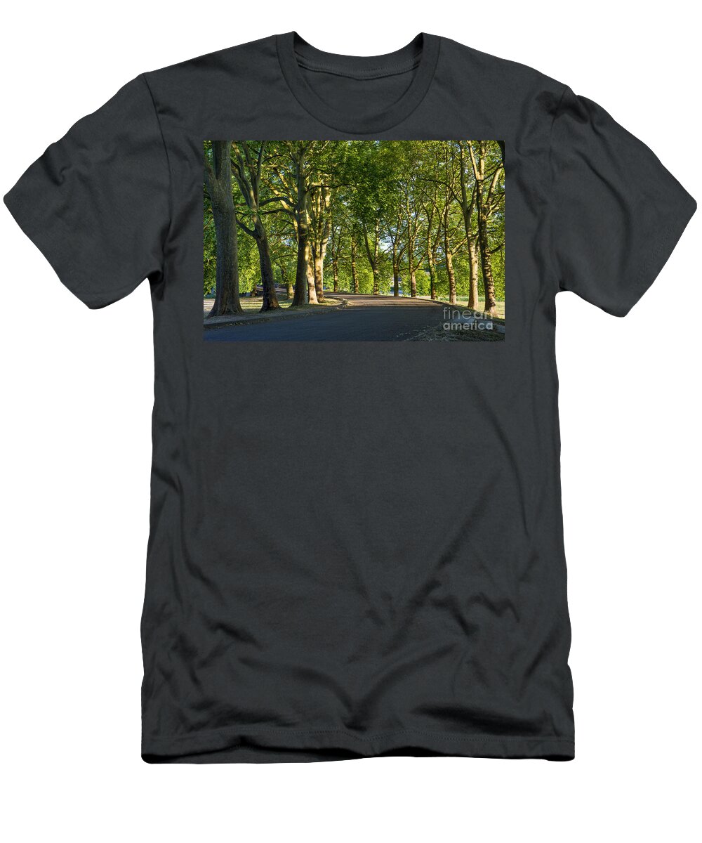 France T-Shirt featuring the photograph Tree-lined Avenue by Brian Jannsen