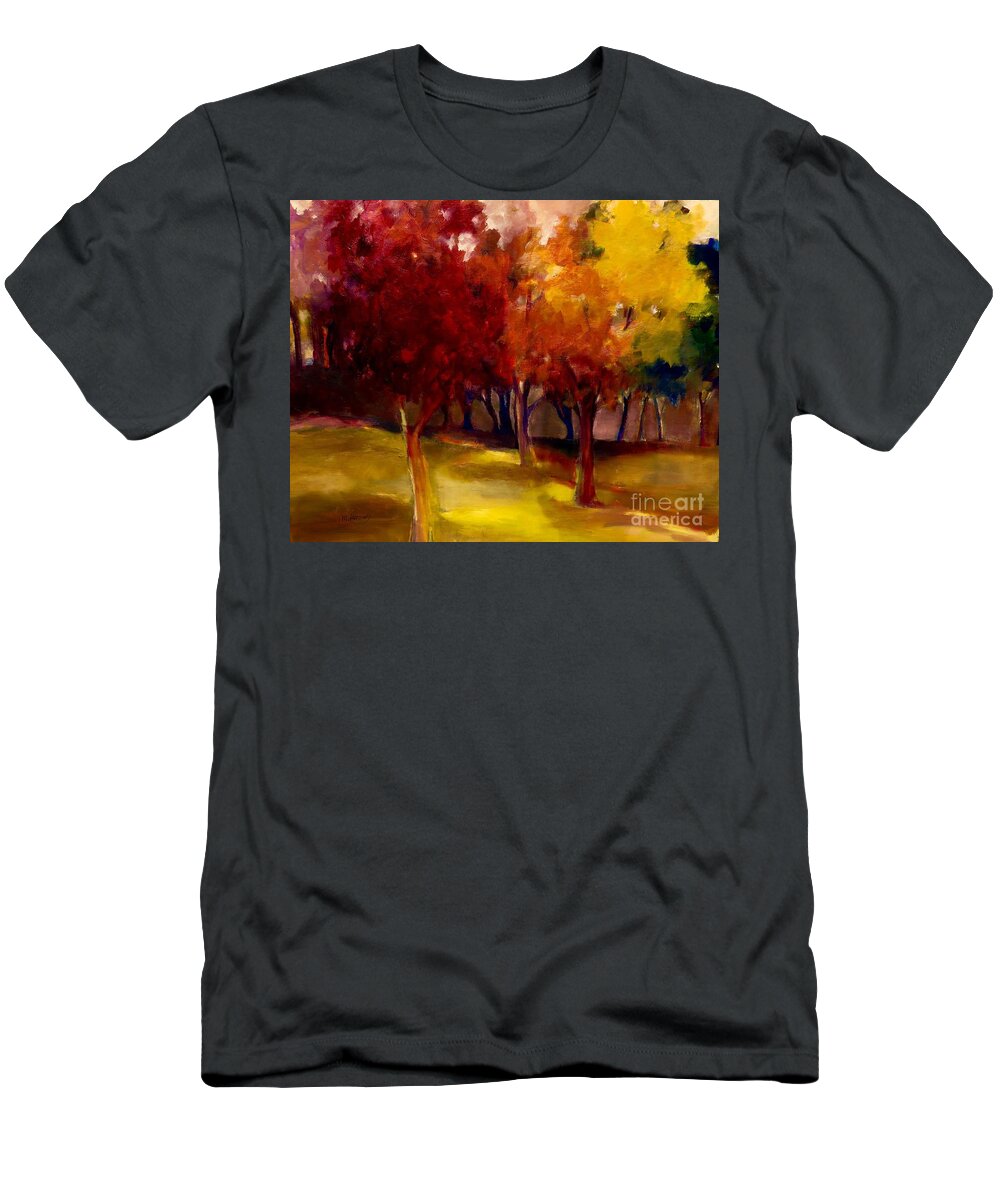 Trees T-Shirt featuring the painting Treescape by Michelle Abrams