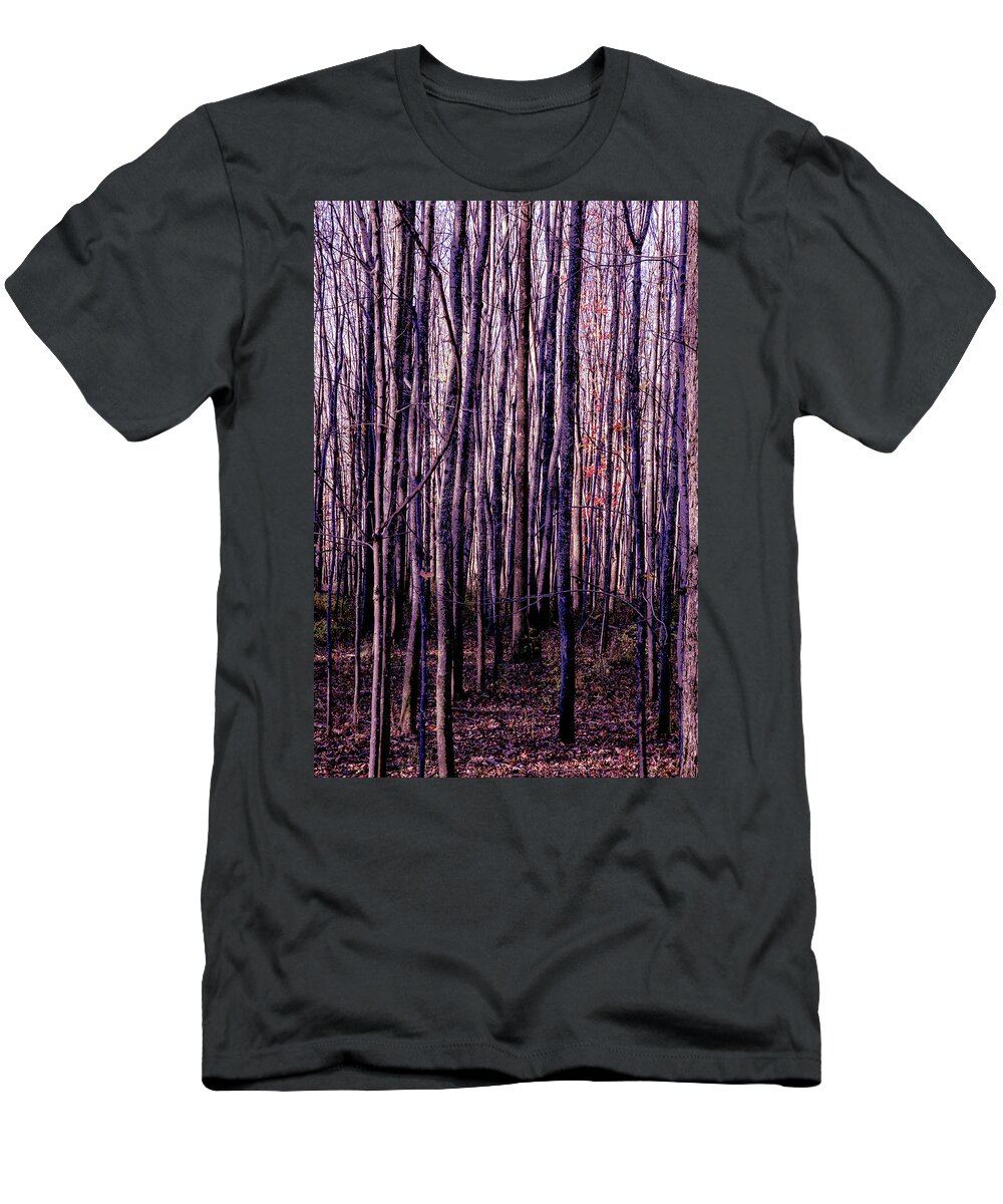 Treez T-Shirt featuring the photograph Treez Magenta by Lon Dittrick
