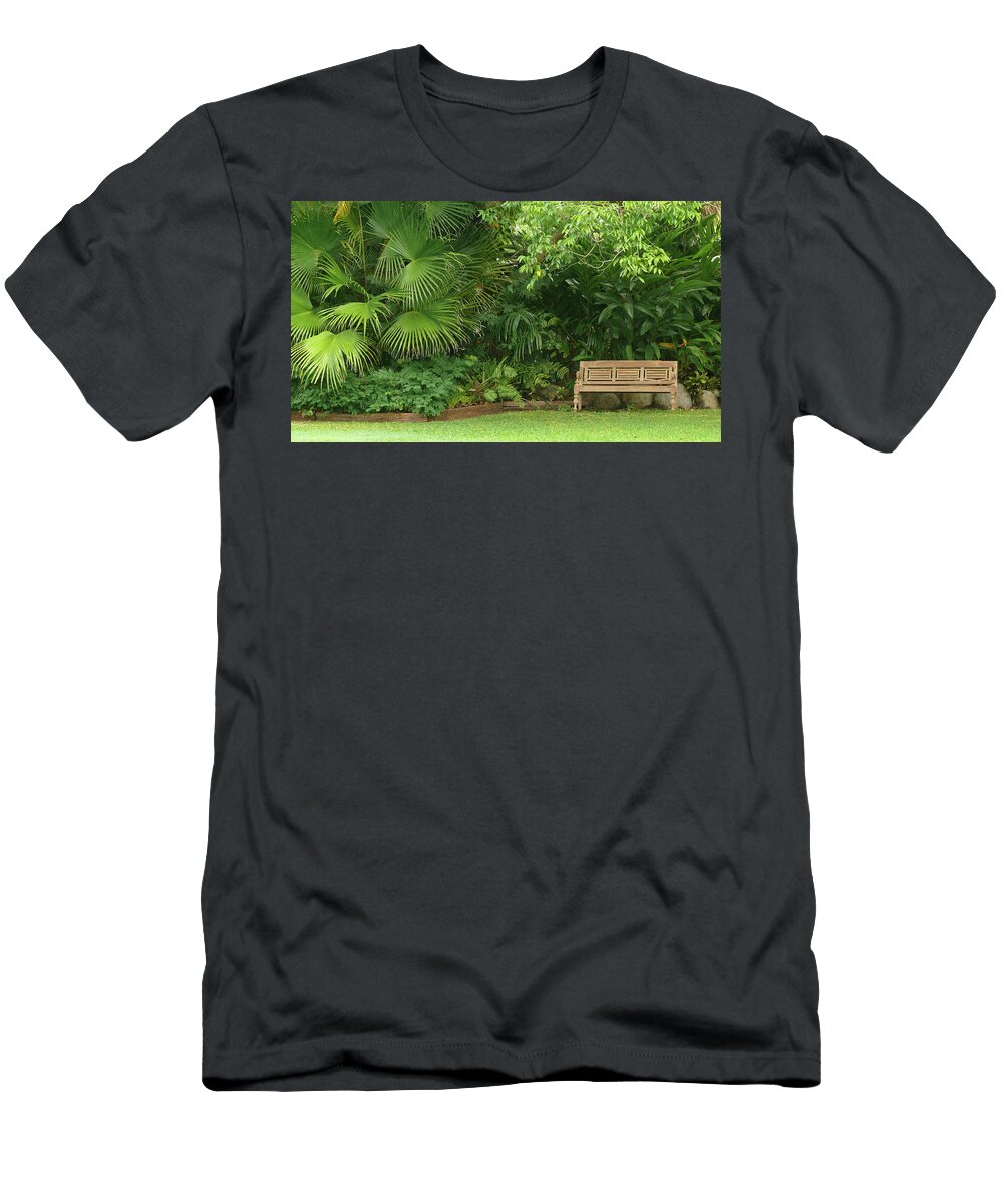 Tropical Seat T-Shirt featuring the photograph Tropical Seat by Evelyn Tambour