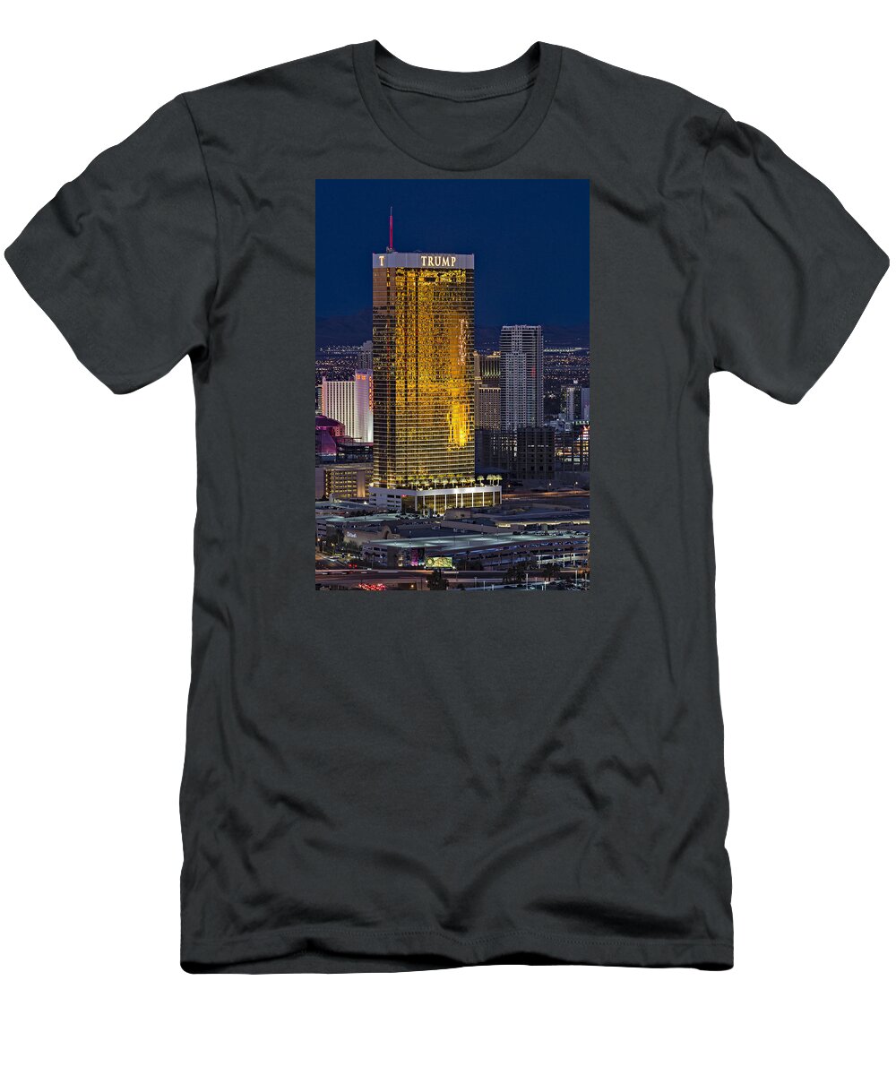 Trump Hotel T-Shirt featuring the photograph Trump International Hotel Las Vegas by Susan Candelario