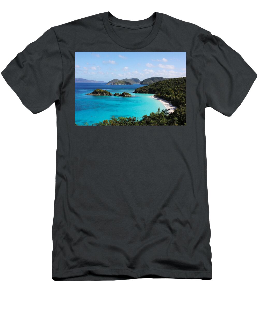 Caribbean T-Shirt featuring the photograph Trunk Bay, St. John by Sarah Lilja