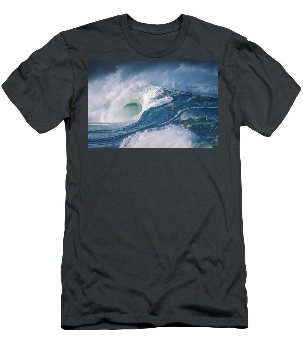 Beautiful T-Shirt featuring the photograph Turbulent Shorebreak by Vince Cavataio - Printscapes