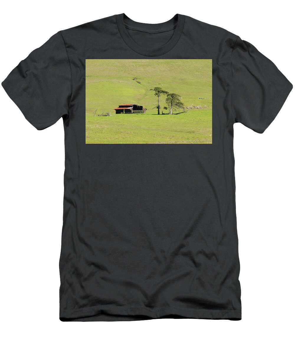 San Luis Obispo T-Shirt featuring the photograph Turri Road - San Luis Obispo CA by Art Block Collections