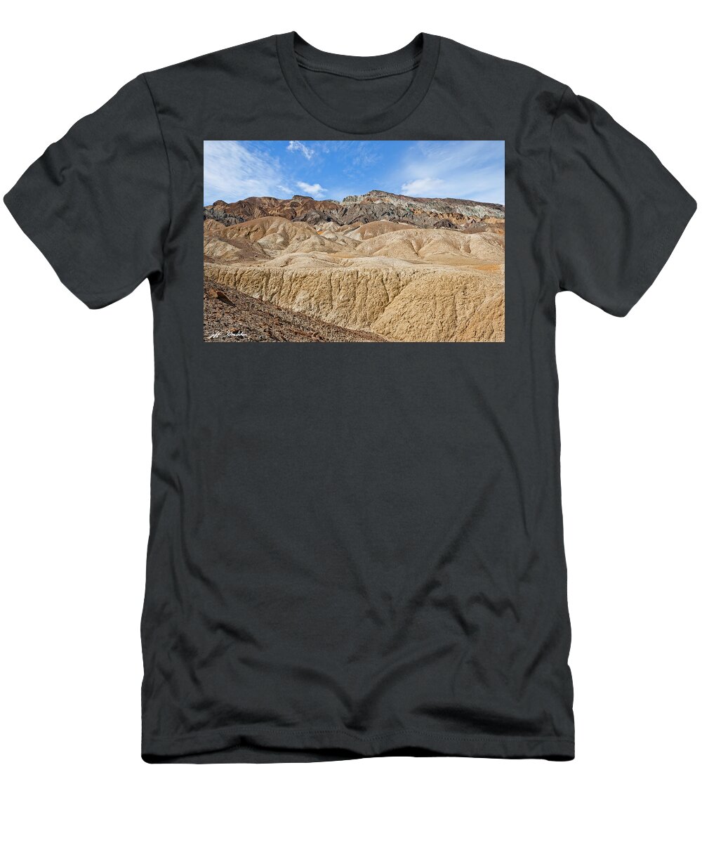 Arid Climate T-Shirt featuring the photograph Twenty Mule Team Canyon by Jeff Goulden