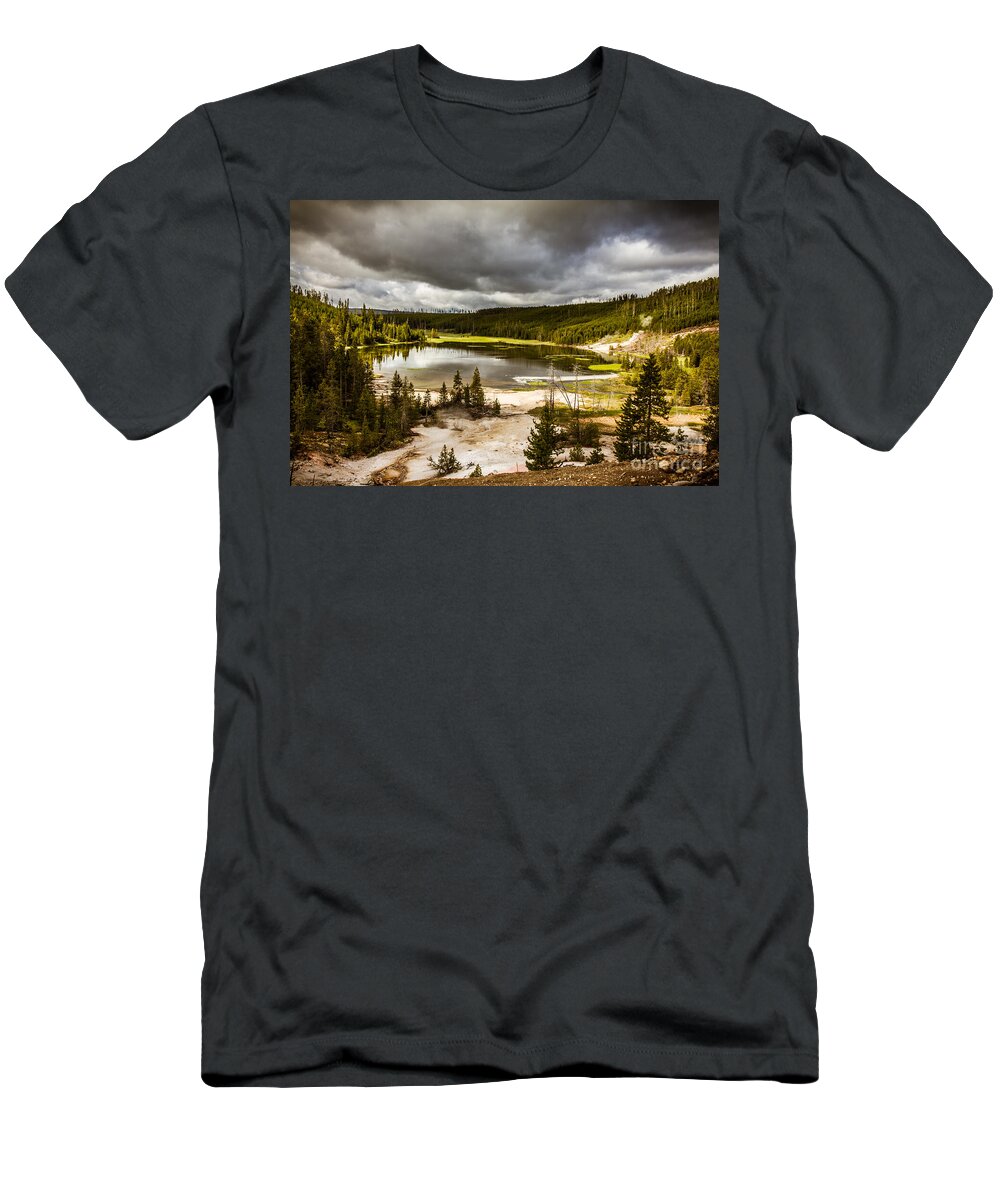 Twin T-Shirt featuring the photograph Twin Lake by Robert Bales