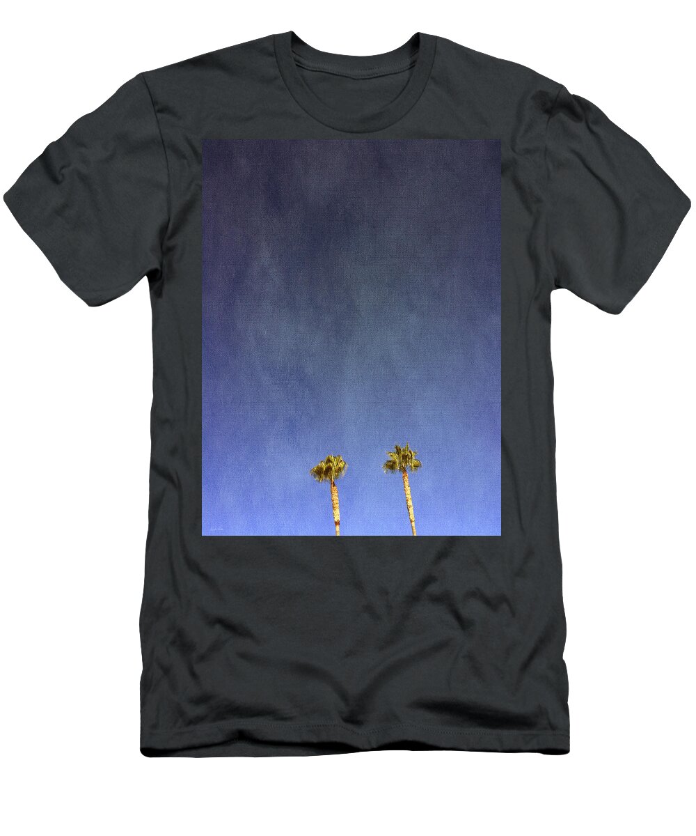 Palm Trees T-Shirt featuring the photograph Two Palm Trees- Art by Linda Woods by Linda Woods