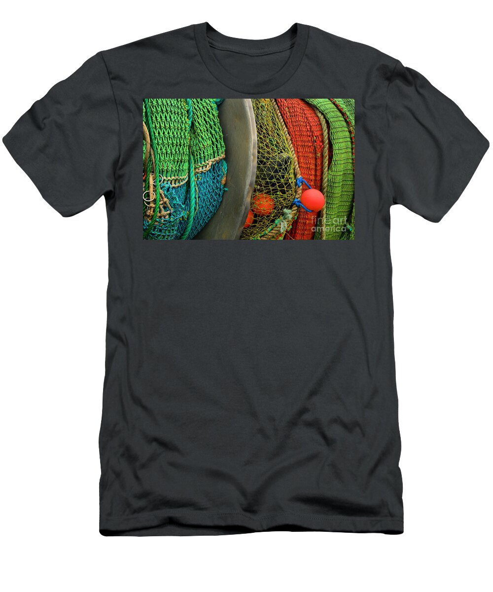 Fishing Nets T-Shirt featuring the photograph Ucluelet Fishing Nets by Adam Jewell