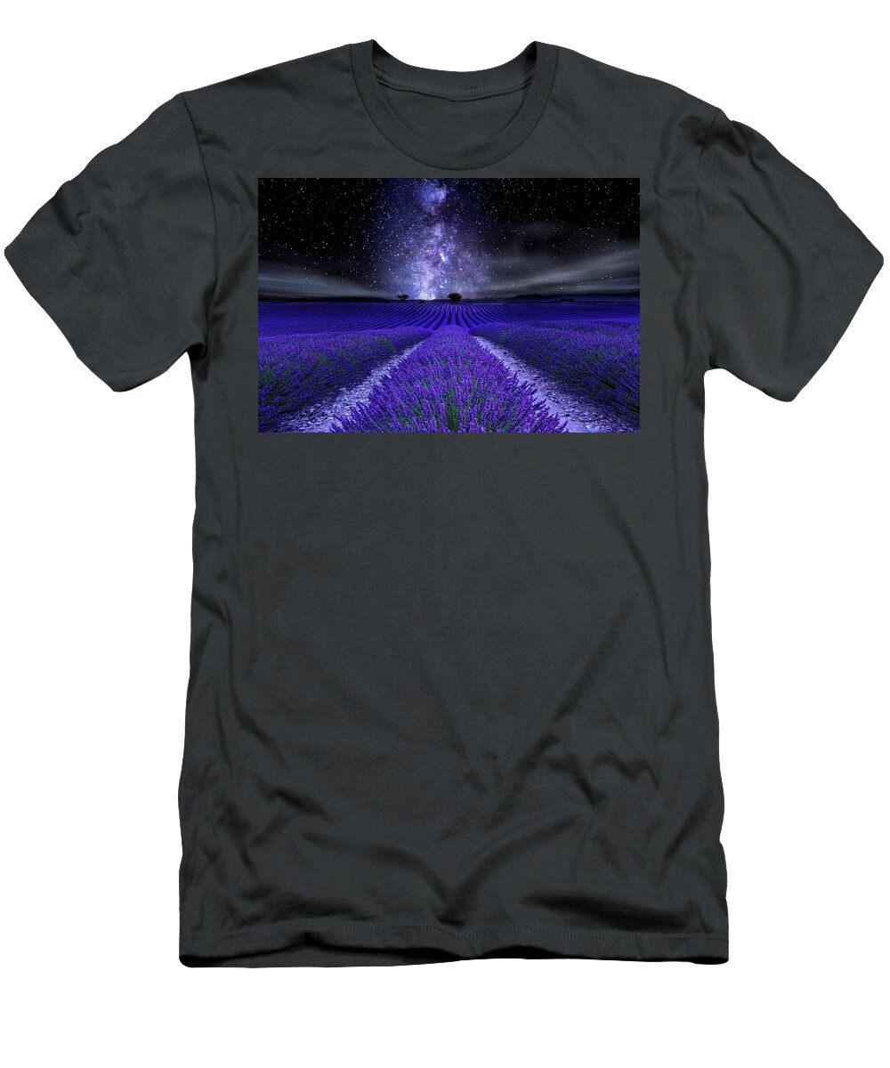 Night T-Shirt featuring the photograph Under the Stars by Jorge Maia
