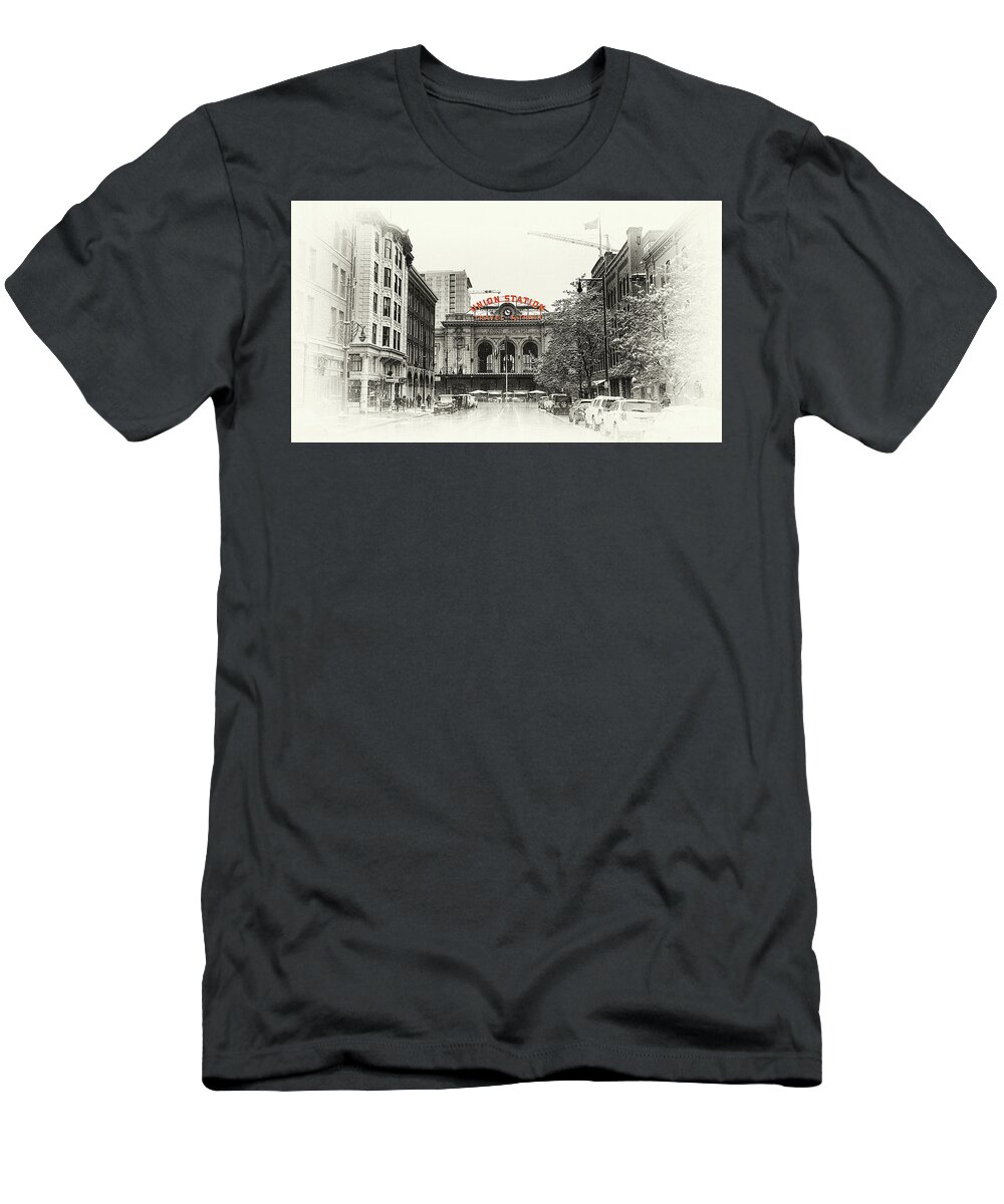 Union Station T-Shirt featuring the photograph Union Station by Susan Rissi Tregoning