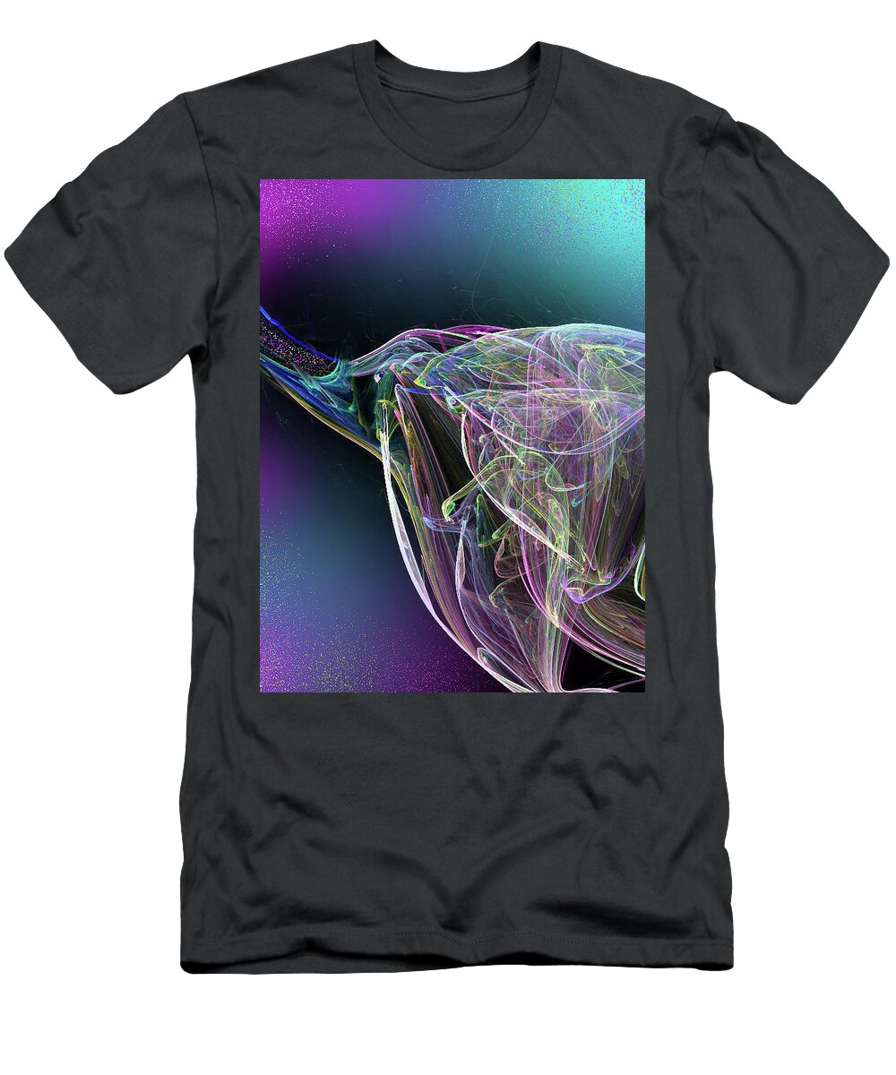 Space T-Shirt featuring the digital art Universal Elle-phant by Kelly Dallas