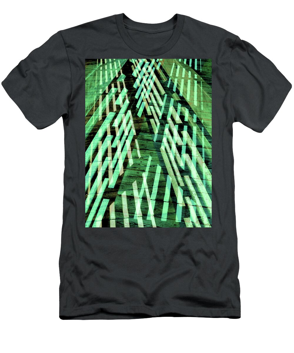 City T-Shirt featuring the photograph Urban Abstract 400 by Don Zawadiwsky