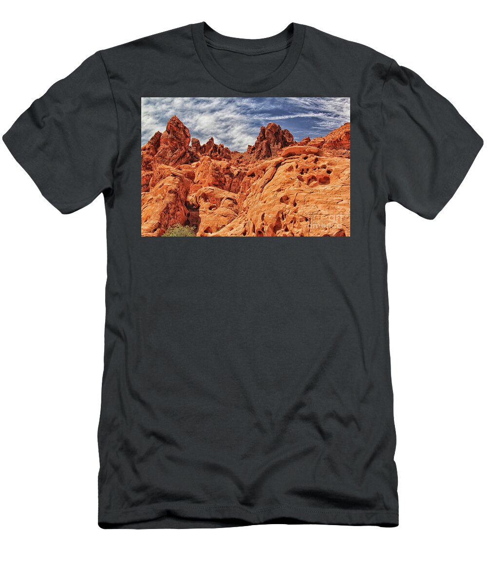 Mariola T-Shirt featuring the photograph Valley of Fire by Kasia Bitner
