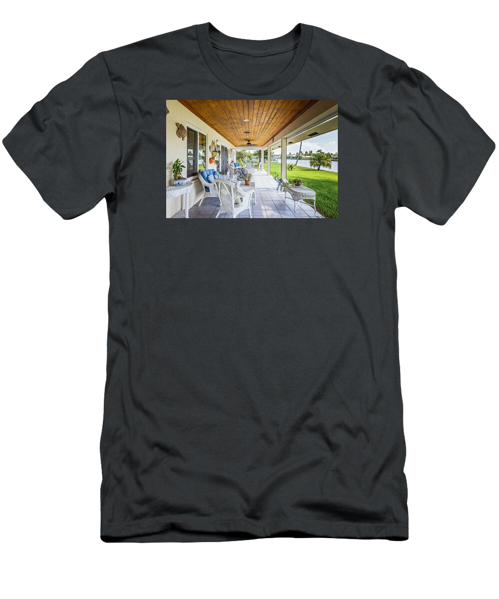  T-Shirt featuring the photograph Veranda by Jody Lane