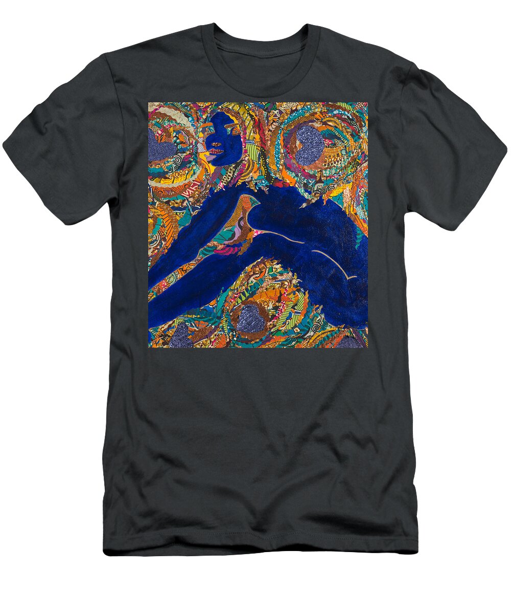 Woman T-Shirt featuring the tapestry - textile Vesica Pisces by Apanaki Temitayo M