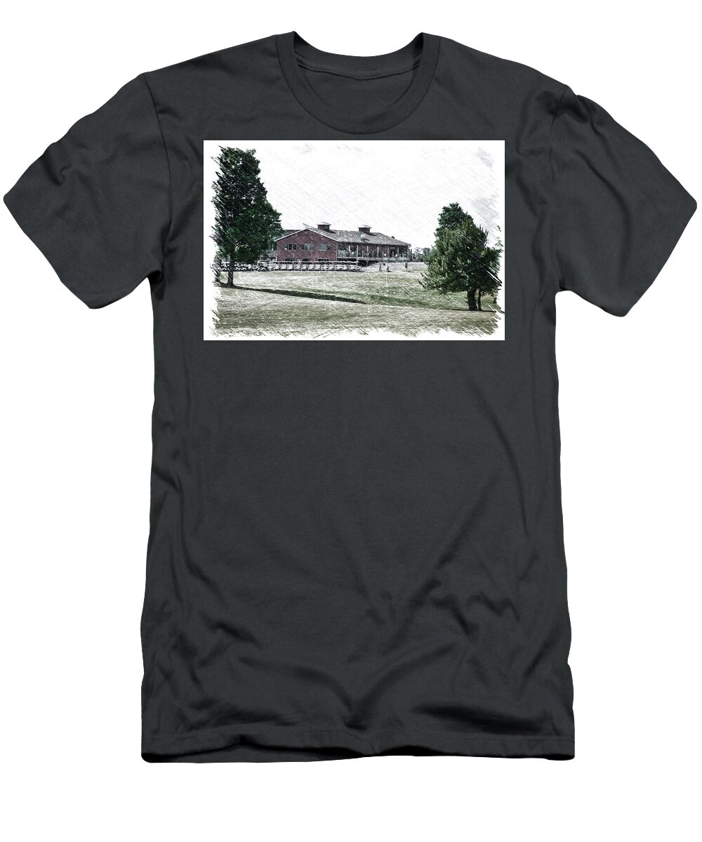 Tully New York T-Shirt featuring the photograph Vesper Hills Golf Club Tully New York PA 01 by Thomas Woolworth