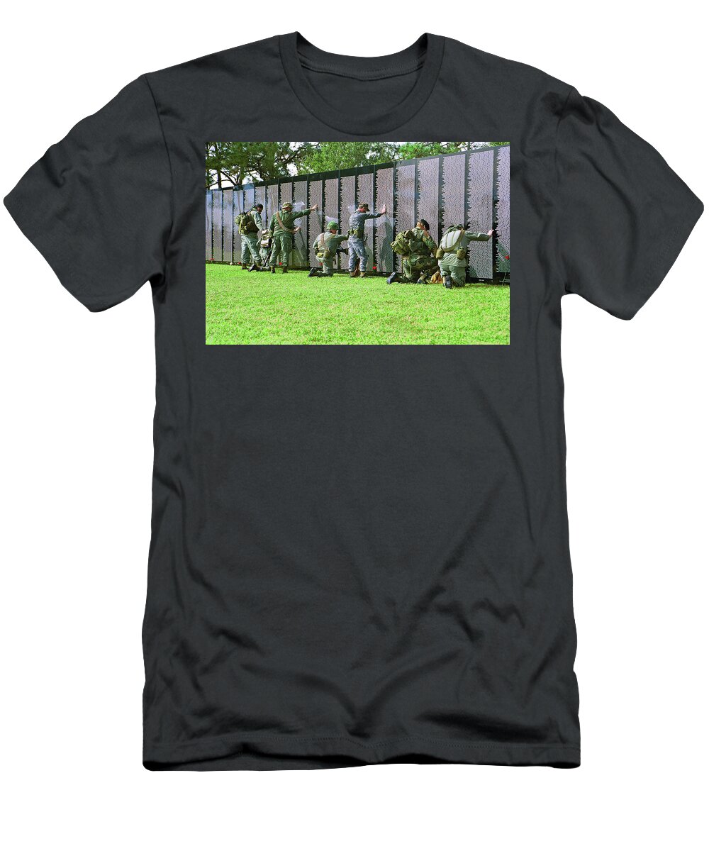 Veterans T-Shirt featuring the photograph Veterans Memorial by Carolyn Marshall