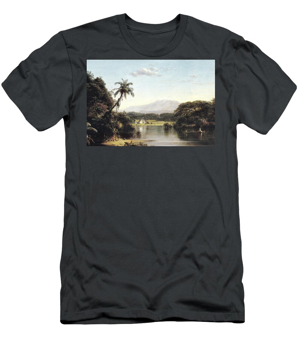 American T-Shirt featuring the painting View on the Magdalena River by Reynold Jay