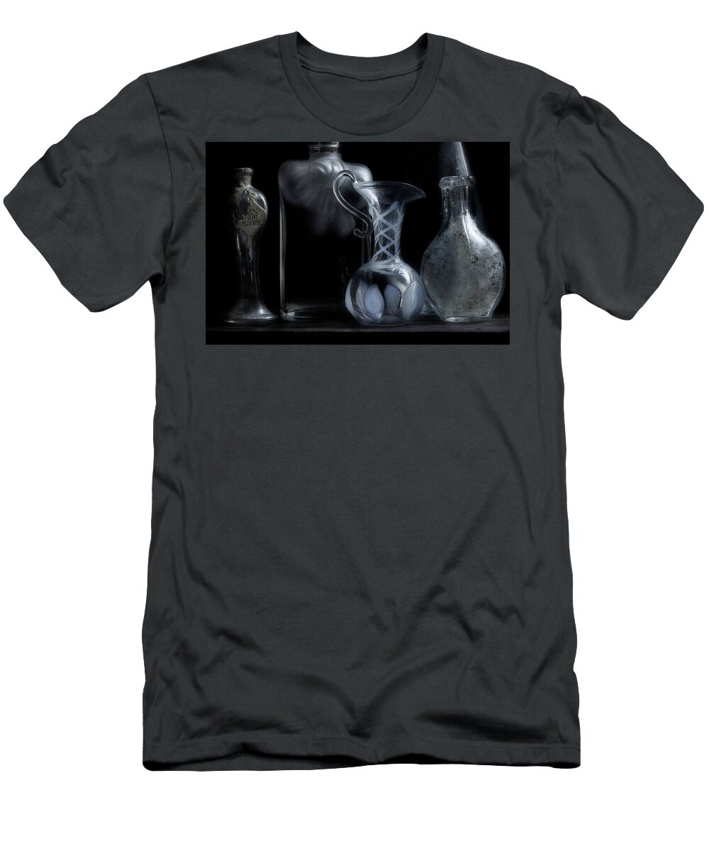 Bottle T-Shirt featuring the photograph Vintage Bottles 2 by Mike Eingle