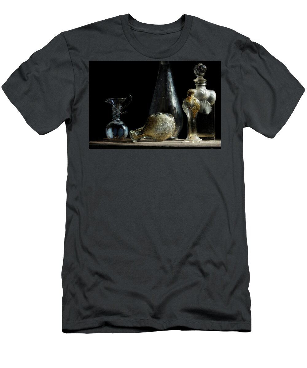Bottle T-Shirt featuring the photograph Vintage Bottles by Mike Eingle