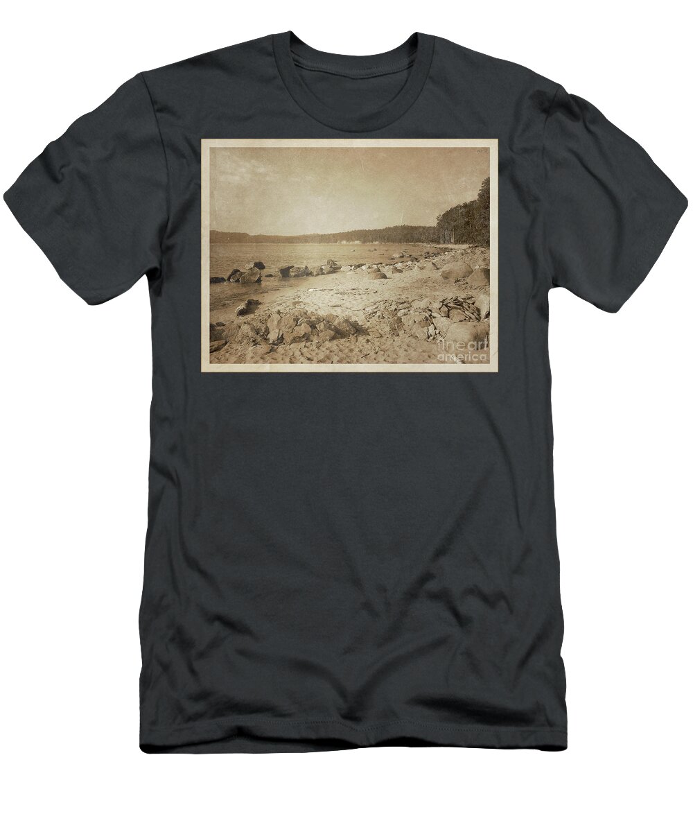 Michigan T-Shirt featuring the photograph Vintage Lake Superior by Phil Perkins
