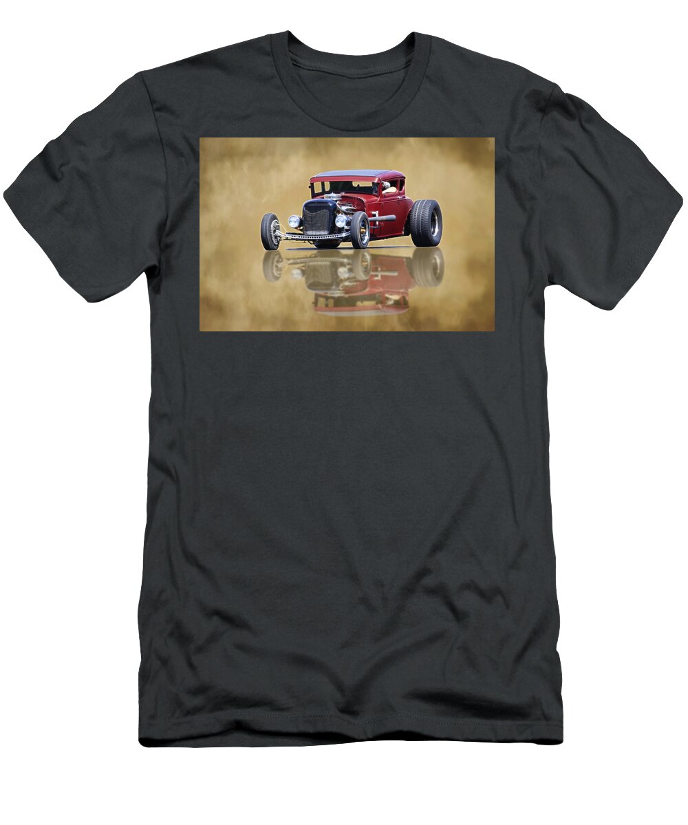 1930 Ford T-Shirt featuring the photograph Vintage Reflection by Steve McKinzie