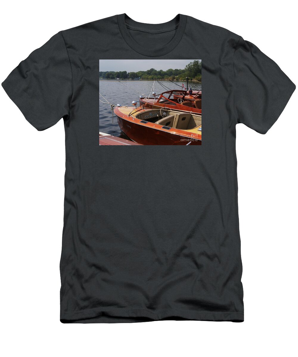 Boats T-Shirt featuring the photograph Vintage Row by Neil Zimmerman