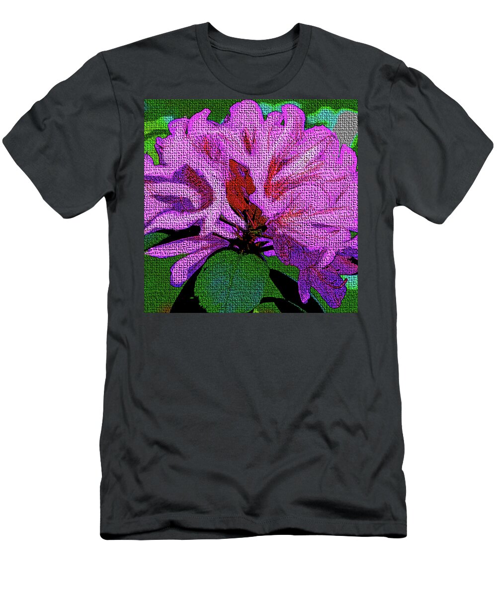 Flowers T-Shirt featuring the digital art Violet Azalea by Rod Whyte