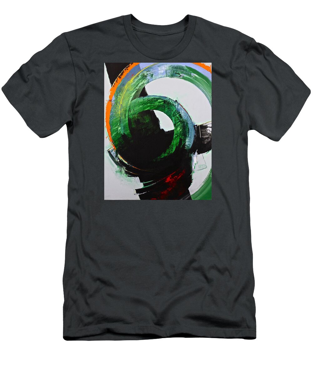 Abstract Paintings T-Shirt featuring the painting Vortex by Cliff Spohn