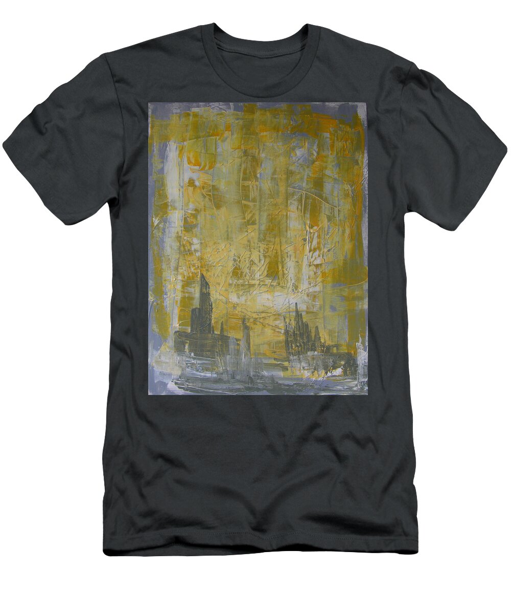 Abstract Painting T-Shirt featuring the painting W27 - christine II by KUNST MIT HERZ Art with heart