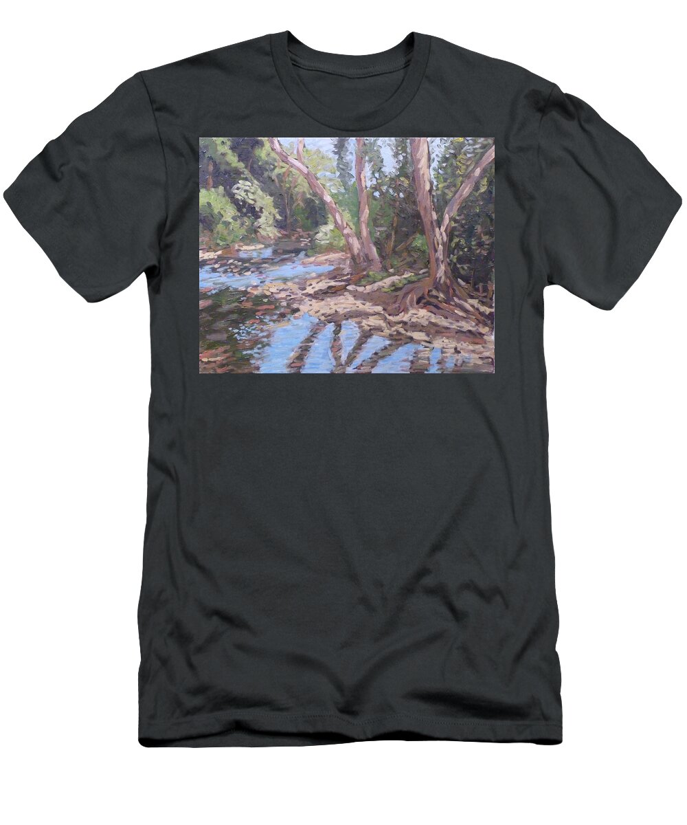 Kauai T-Shirt featuring the painting Wailua River by Stan Chraminski