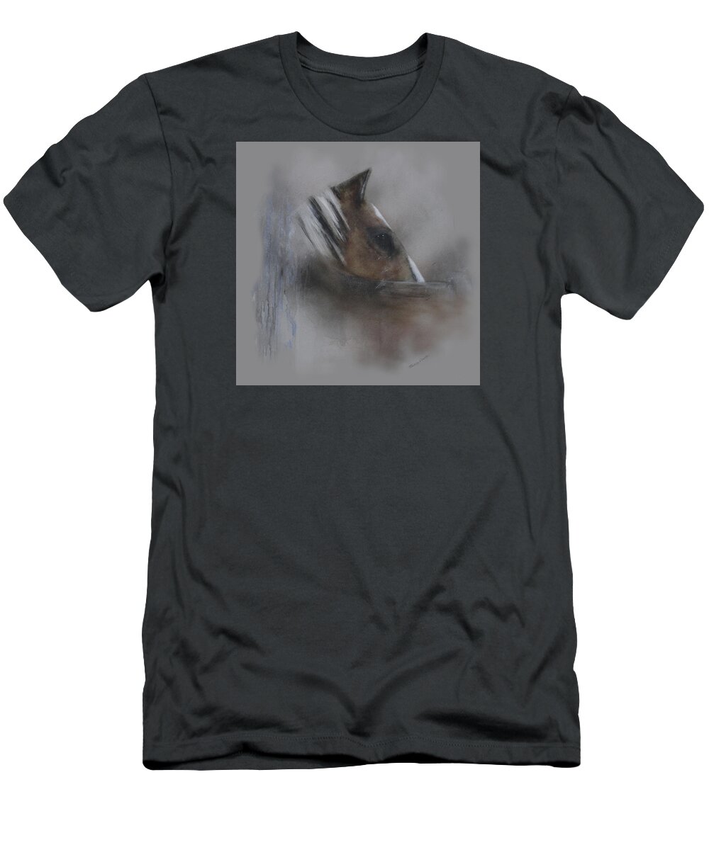 Canvas Prints T-Shirt featuring the painting Waiting by Jackie Flaten