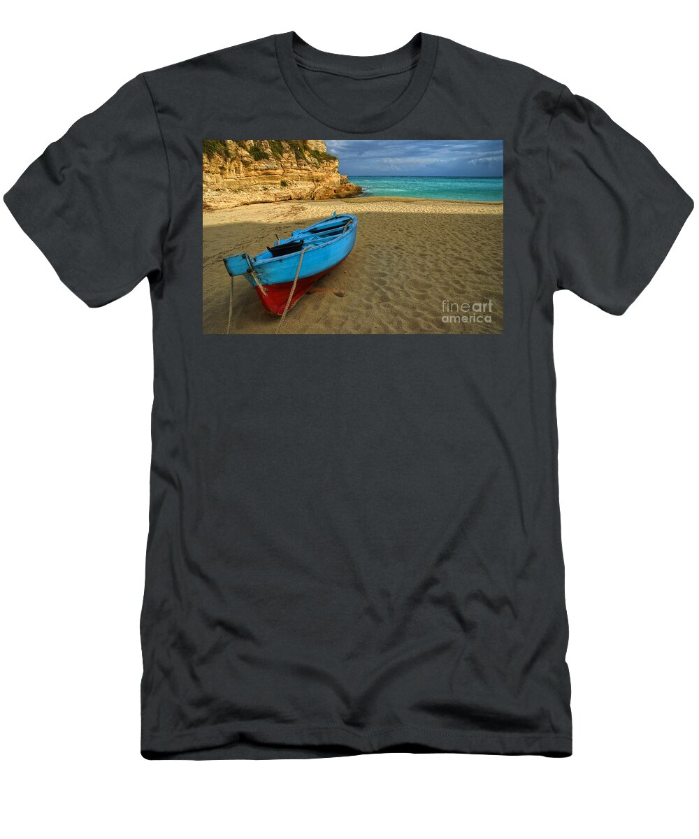 Beach T-Shirt featuring the photograph Waiting... by Silvia Ganora
