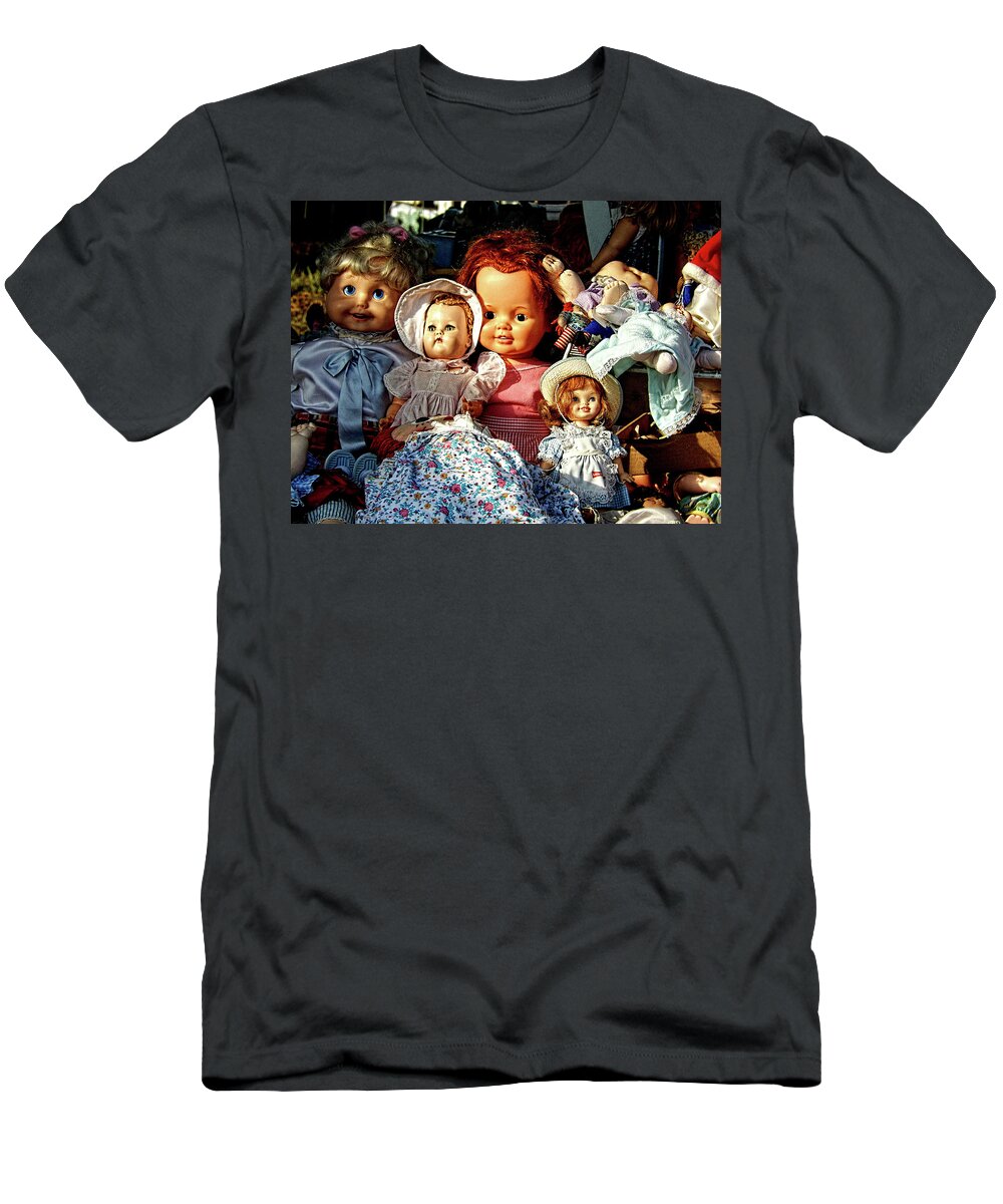 Dolls T-Shirt featuring the photograph Waiting To Play by Bob Welch