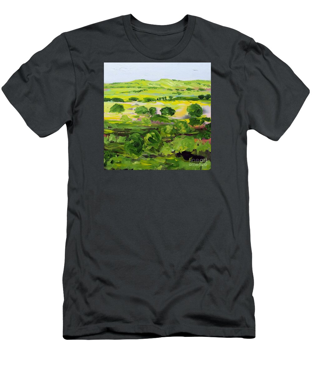 Landscape T-Shirt featuring the painting Wakefield by Allan P Friedlander