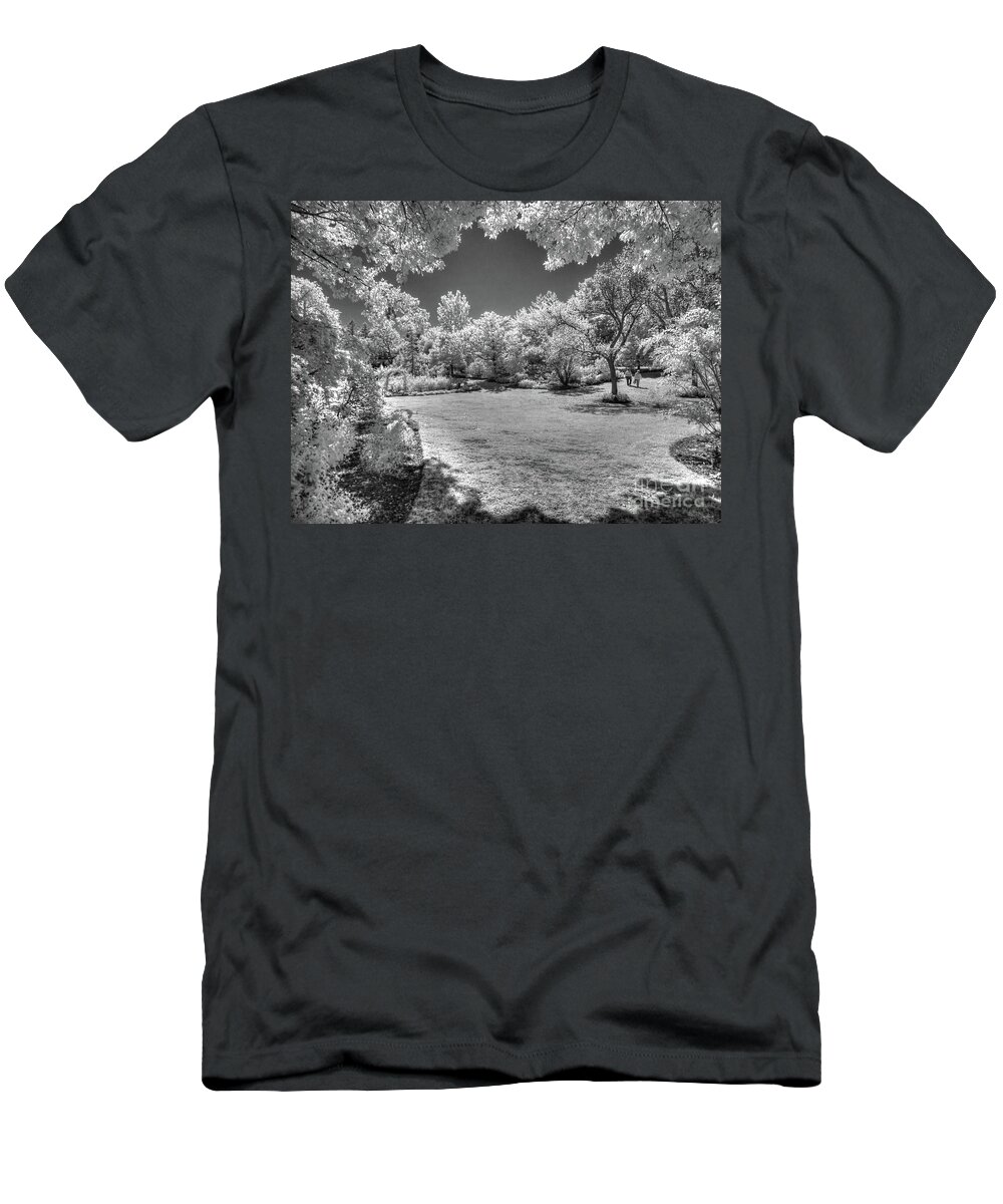 Clark Gardens T-Shirt featuring the photograph Walking In Clark Gardens by Jeff Breiman