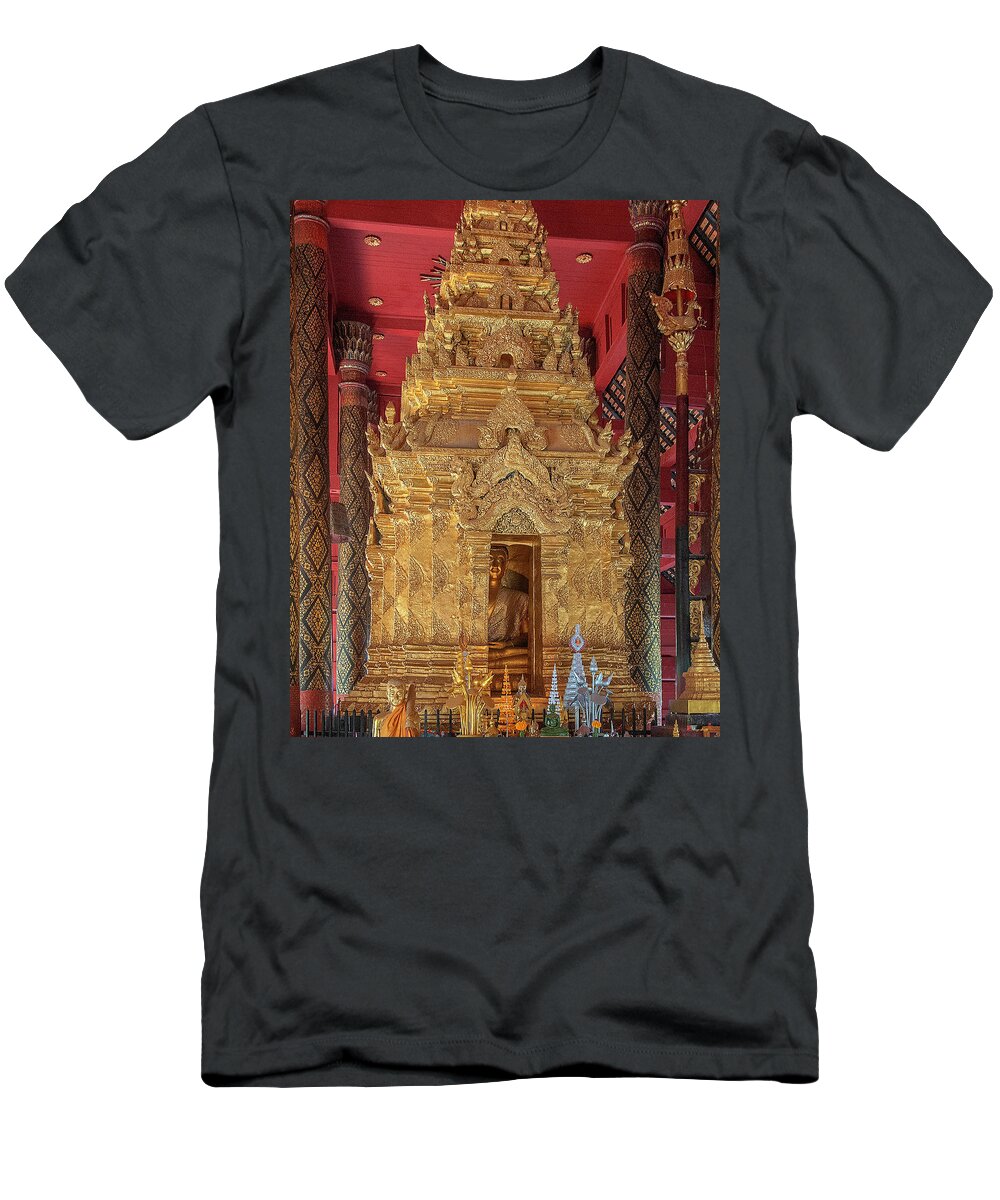 Scenic T-Shirt featuring the photograph Wat Phra That Lampang Luang Phra Wihan Luang Phra Chao Lang Thong DTHLA0041 by Gerry Gantt