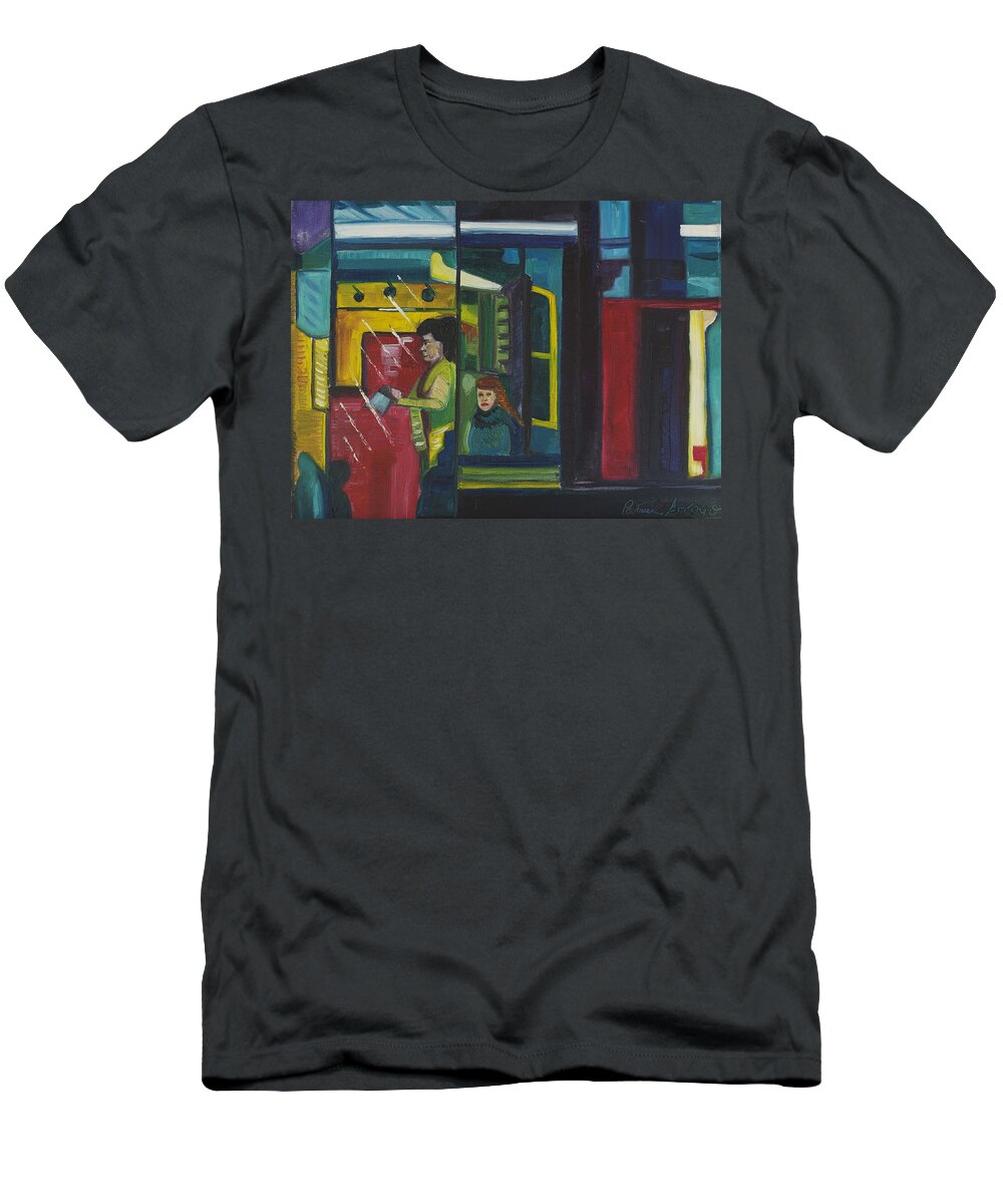 Abstract T-Shirt featuring the painting Watch the Signs by Patricia Arroyo