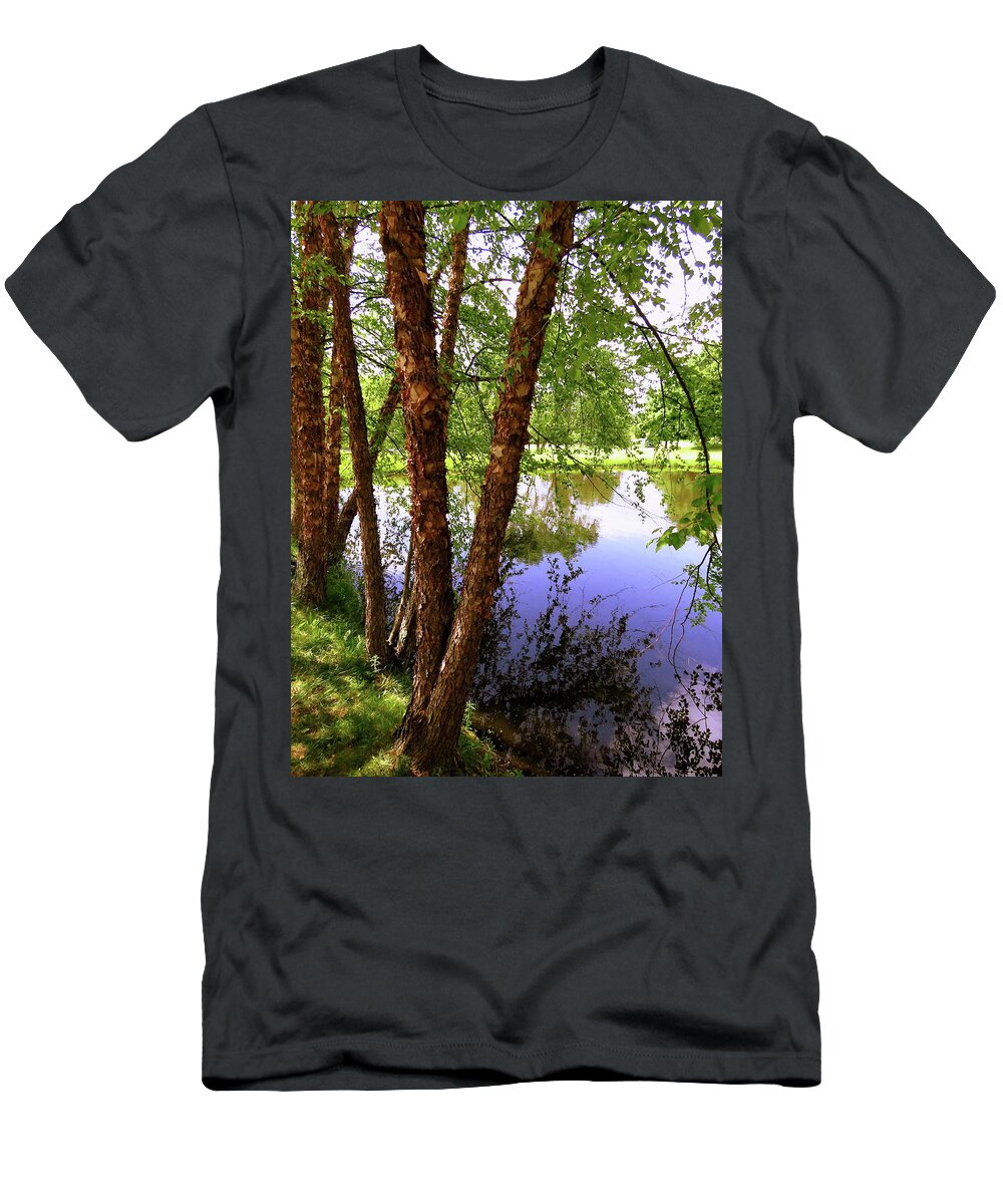 Water T-Shirt featuring the photograph Water Birch by Mike Flake