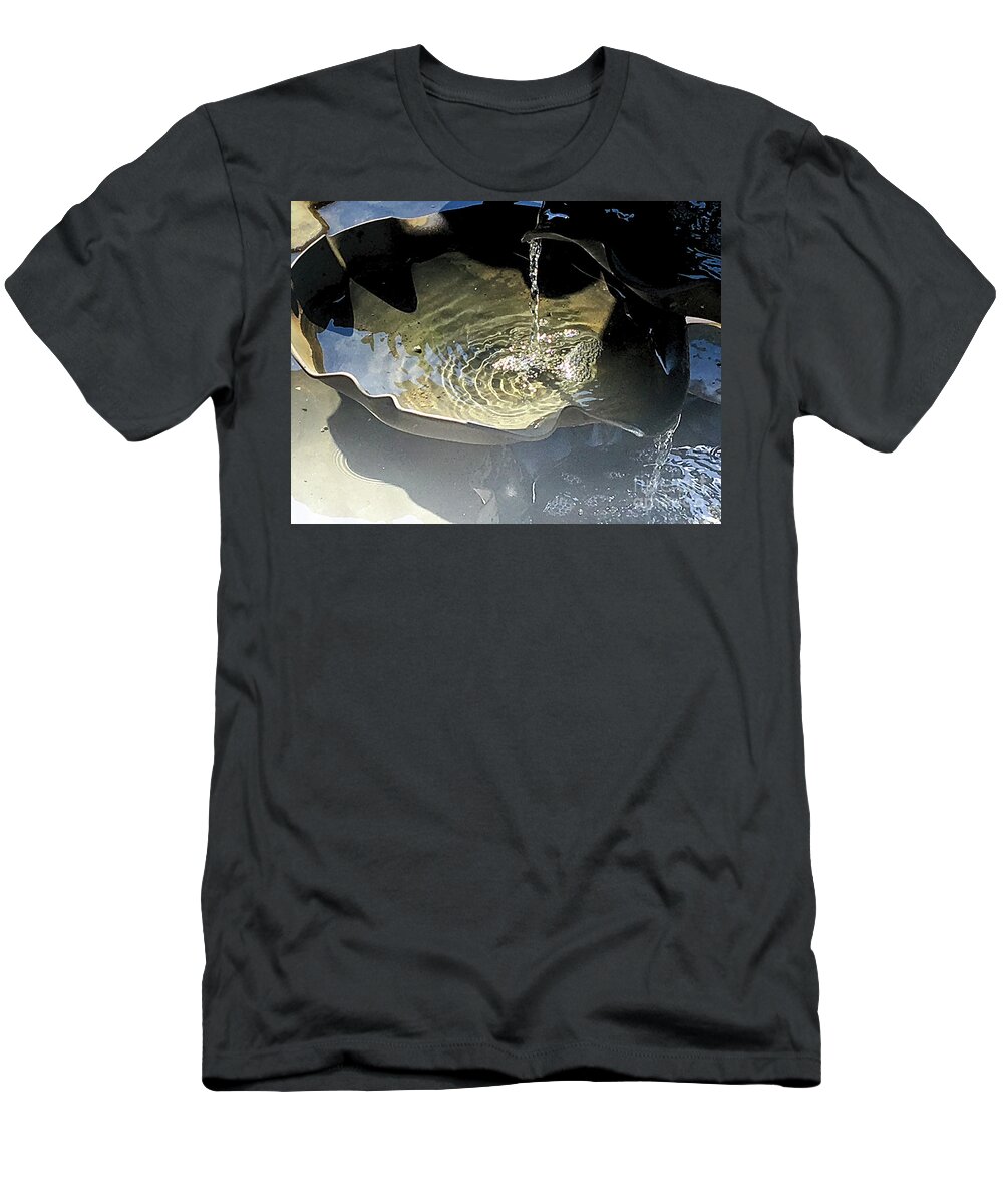 Water T-Shirt featuring the photograph Water in the shell by Eva-Maria Di Bella