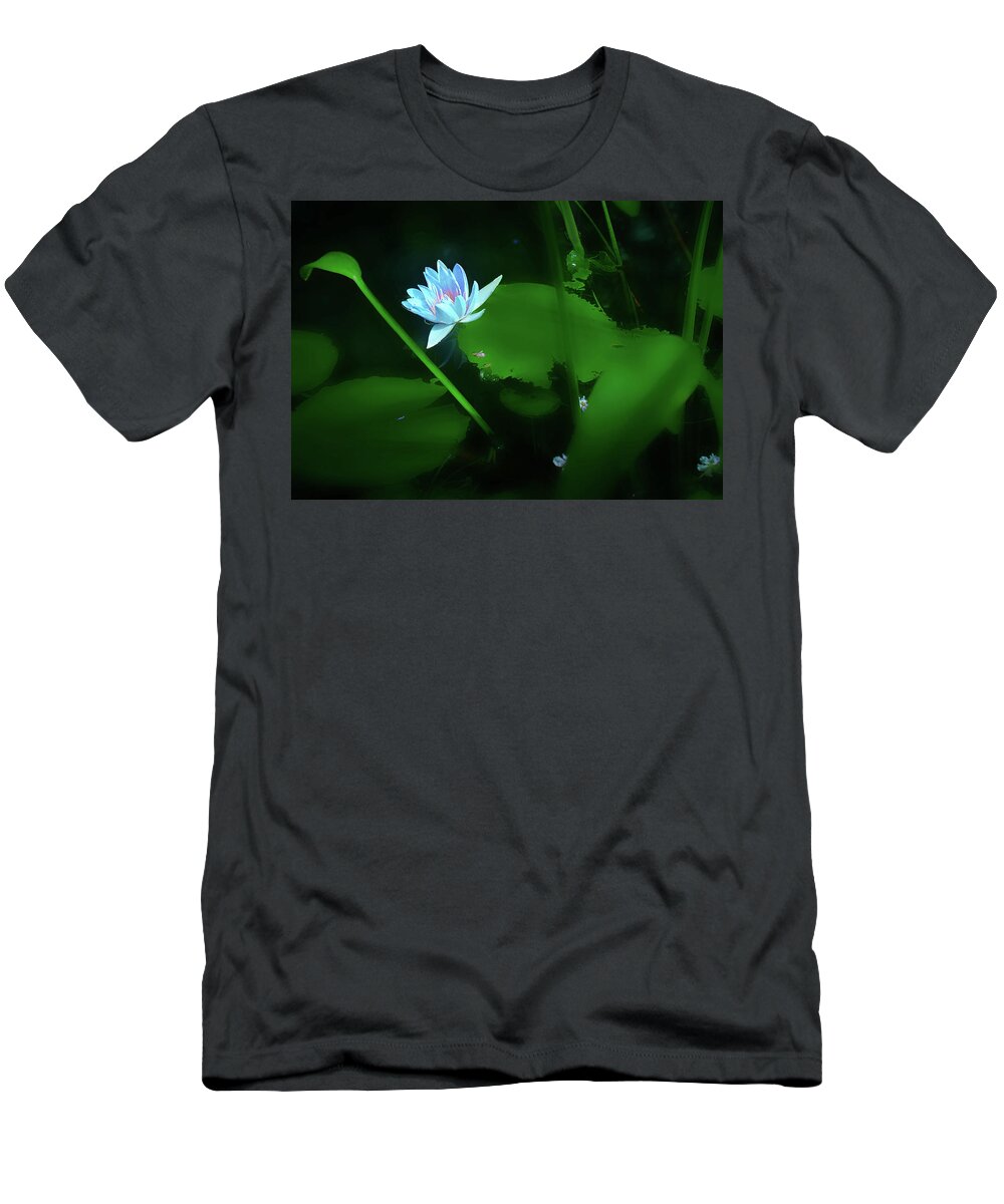 Lily T-Shirt featuring the photograph Water Lily n Pond by Joseph Hollingsworth