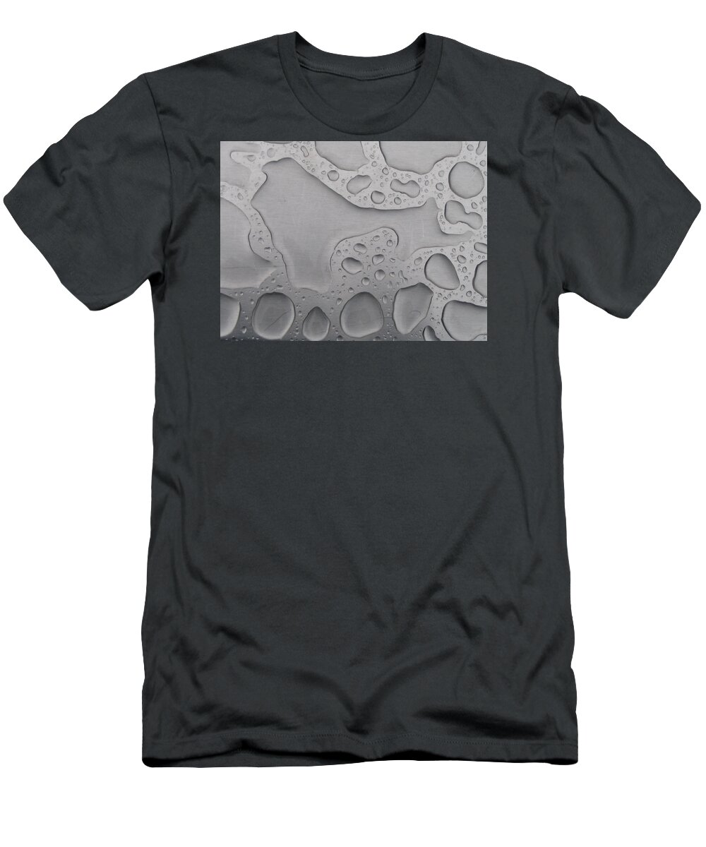 Anchorage T-Shirt featuring the photograph Water on Metal by Annekathrin Hansen