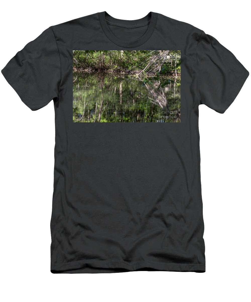 Swamp T-Shirt featuring the photograph Water Reflection by William Norton